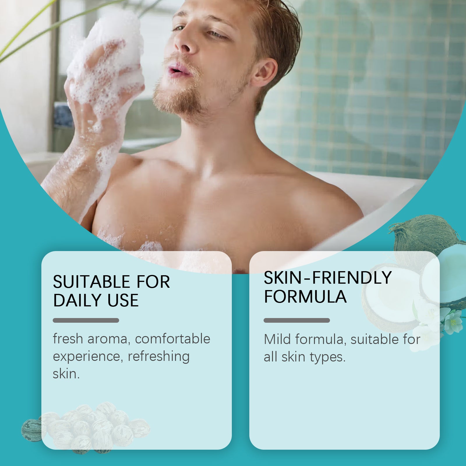 East Moon Caribbean Coconut Bath Soap Gently Cleanses The Body And Moisturizes The Skin With Fragrance Shower Soap