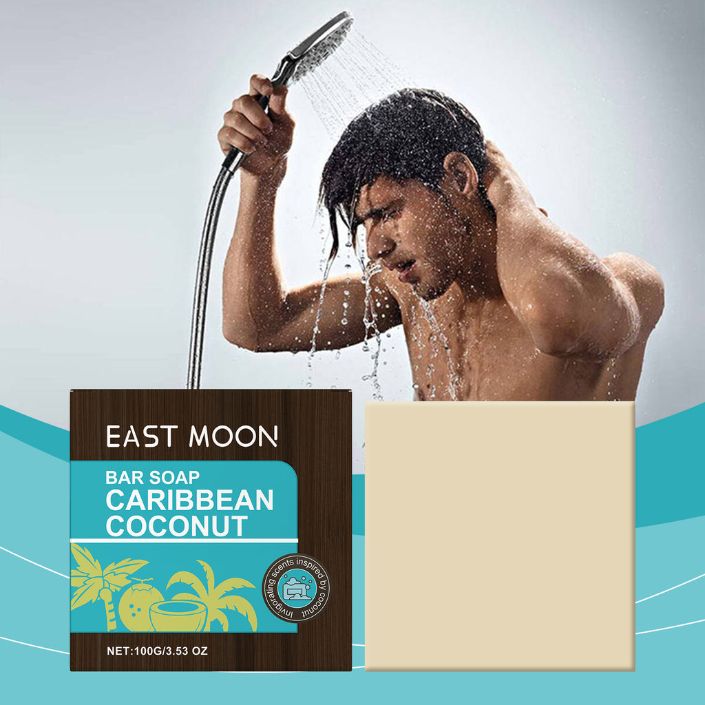 East Moon Caribbean Coconut Bath Soap Gently Cleanses The Body And Moisturizes The Skin With Fragrance Shower Soap